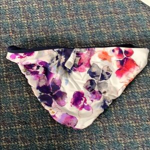 Athleta floral swim bottom. Reversible.